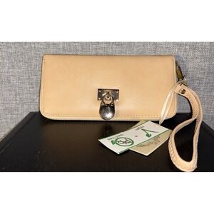 ISABELLE Clutch Wallet Purse Wristlet 8" L  4" Ht. Vegan Lead/Free New With Tags